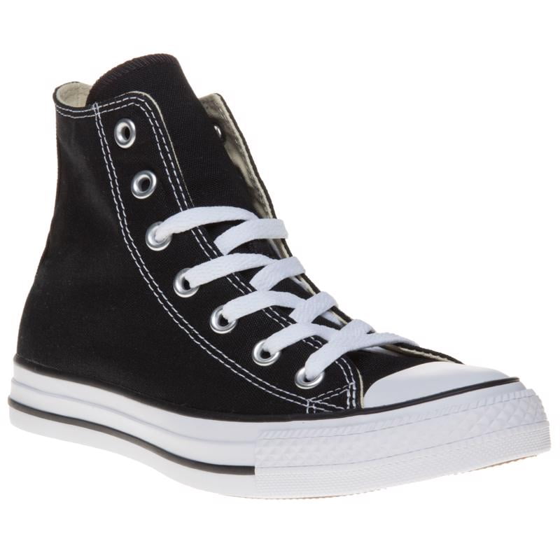 Converse Chuck All Star Canvas Top Unisex Sneakers - Black - 4M/6W - Walmart.com