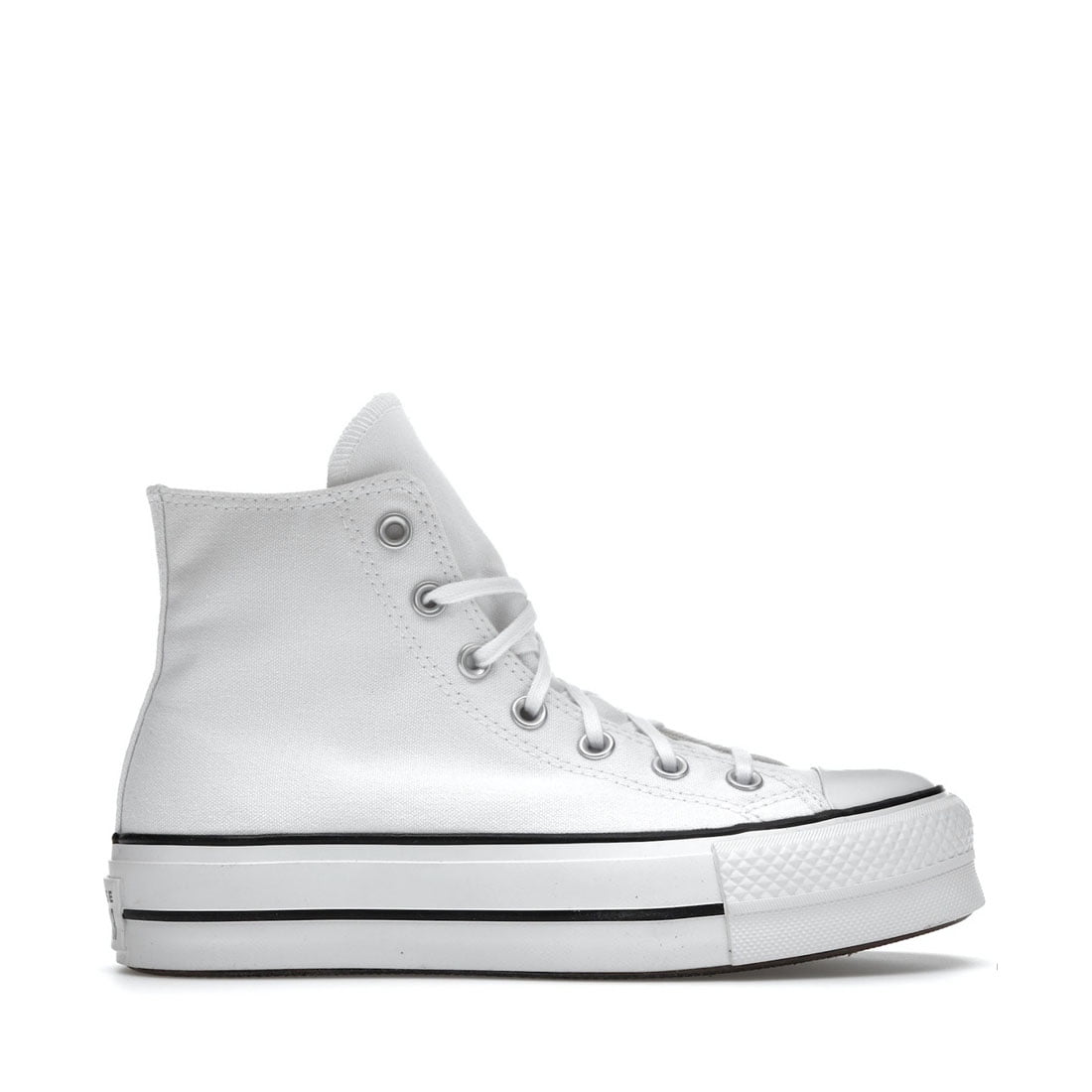 Converse Chuck Taylor All Star Canvas Platform Hi Womens Shoes Size 6.5,  Color: White/Black