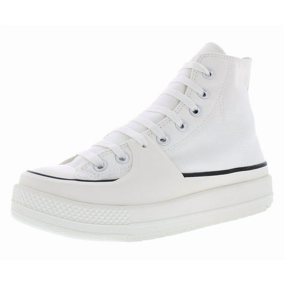 Converse Chuck Taylor All Star Construct High Unisex Shoes Size 9.5, Color: Vintage White/Black/Egret