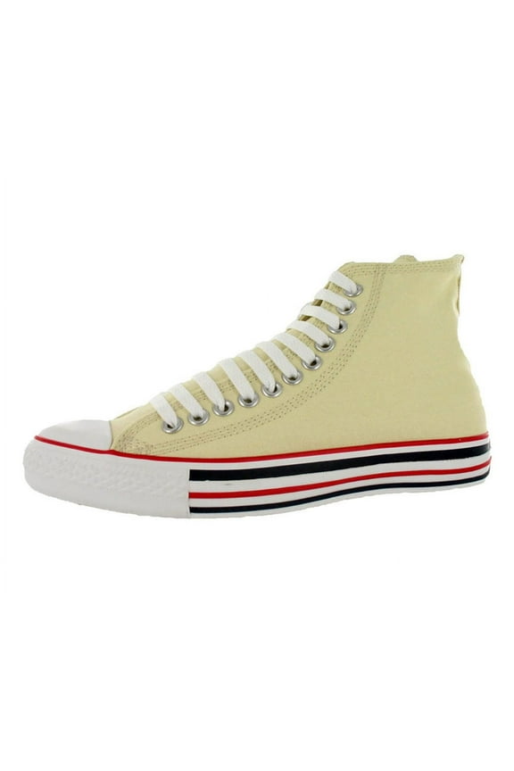 Chuck Taylor All Star Details Hi Unisex Shoes Size 8, Color: Light Cream/White