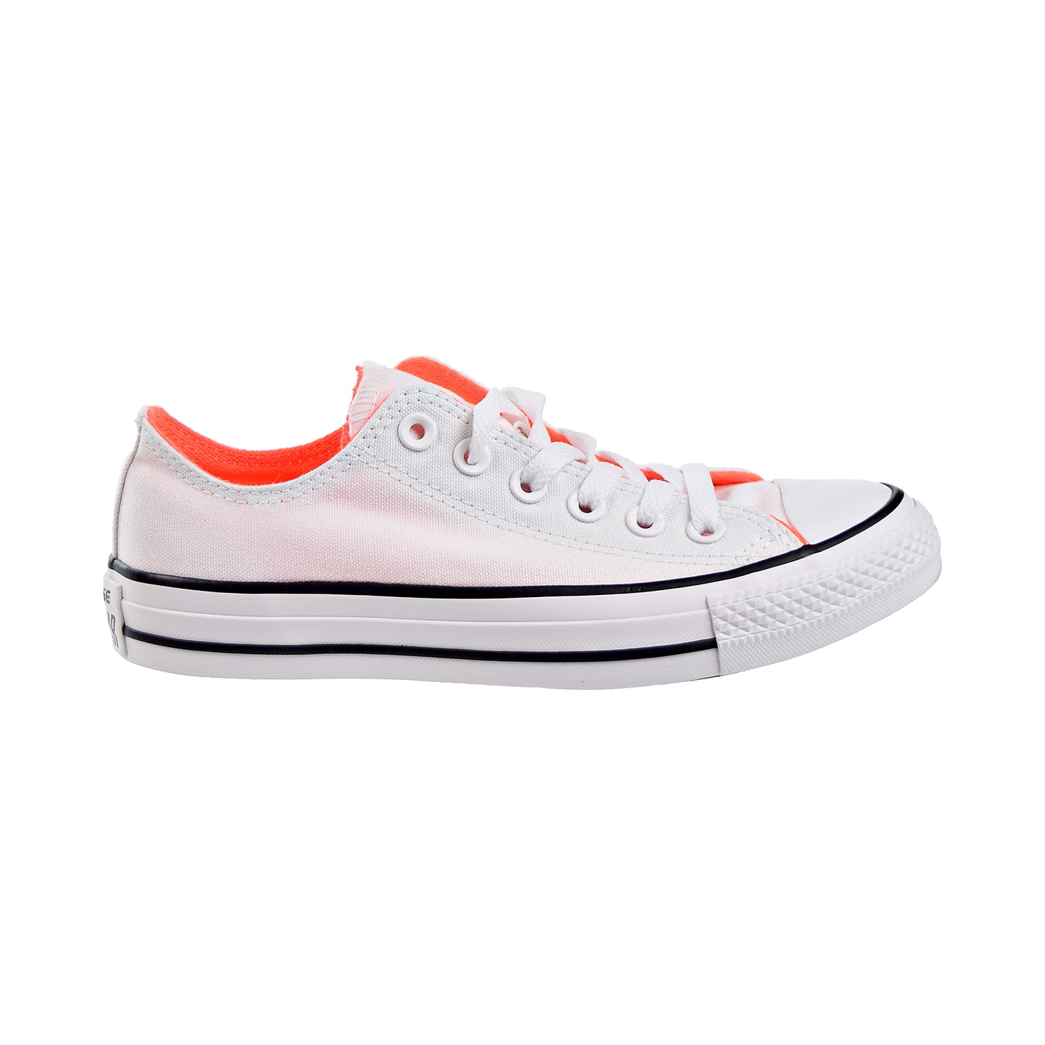 Converse Chuck Taylor All Star Double Tongue Ox Womens Shoes White Hyper Oranges 556679f Walmart