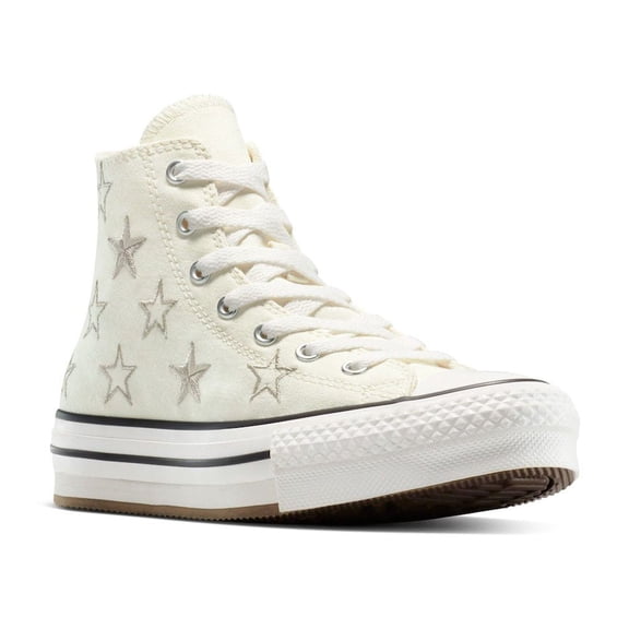 Converse Chuck Taylor All Star Eva Big Kids' Platform Sneakers Color: Egret Size: 6