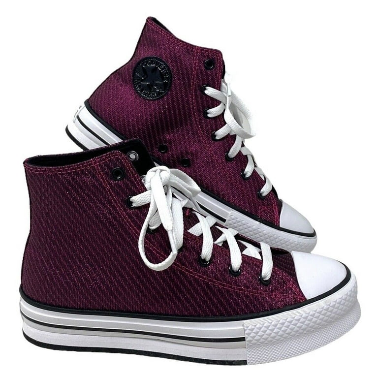 Pink sparkly converse high tops best sale
