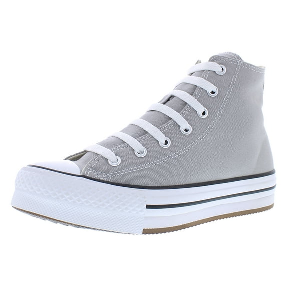 Converse Chuck Taylor All Star Eva Lift High PS Girls Shoes Size 6.5, Color: Totally Neutral/White/Black