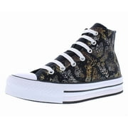 Converse Chuck Taylor All Star Eva Lift High Platform PS Girls Shoes Size 5.5, Color: Black/Gold/White