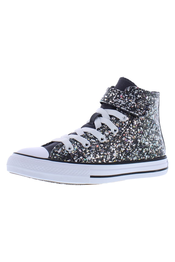 Chuck Taylor All Star Glitter Easy-On Youth Girls' (11-3) Hi-Top Sneaker | A11116C Black