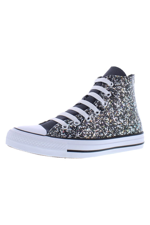 Chuck Taylor All Star Glitter Junior Girls' Hi-Top Sneaker | A09270C Black