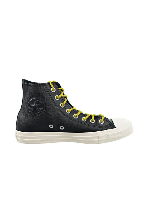 Chuck Taylor All Star HI Mens Shoes Black-Bold Citron-Egret 163339c