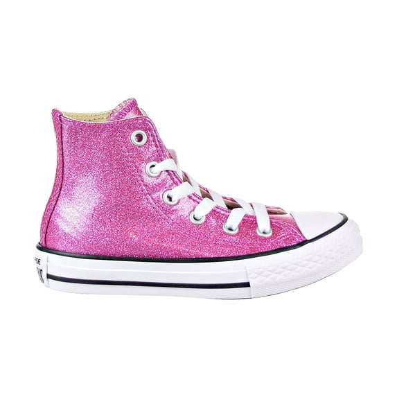 Converse Chuck Taylor All Star Hi Big Kid's Shoes Violet/Natural/White 660043c