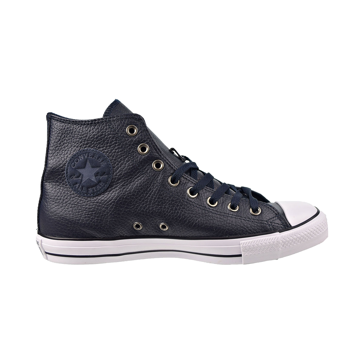 Chuck Taylor All Star Hi Leather Zapatos para Hombre Azul Obsidiana Oscuro 165189c