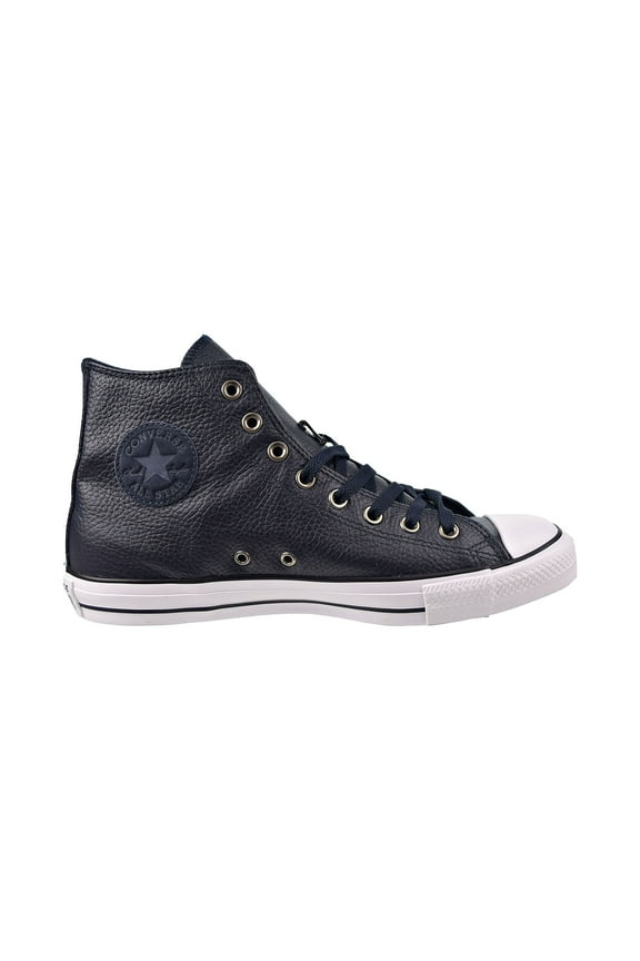Chuck Taylor All Star Hi Leather Men's Shoes Dark Obsidian Blue  165189c