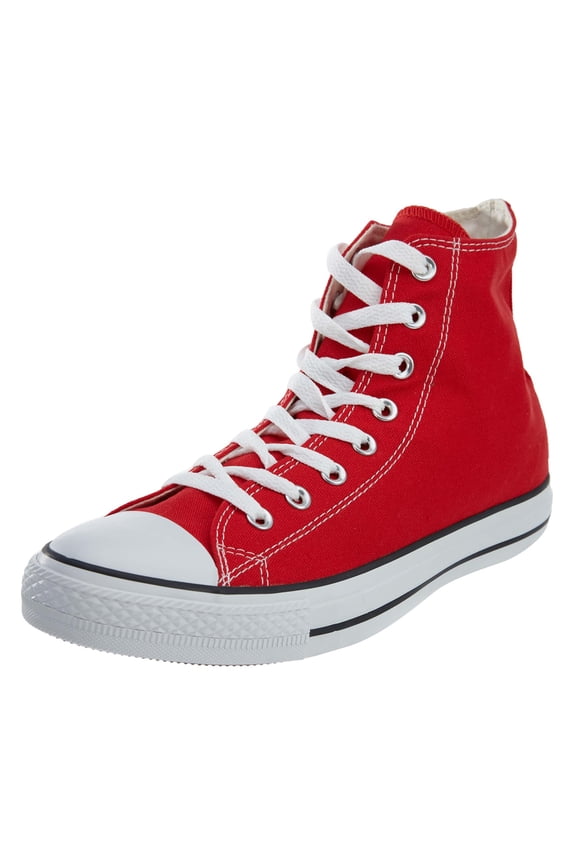 Chuck Taylor All Star Hi Red High-Top Leather Fashion Sneaker - 6M / 4M