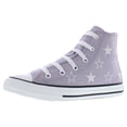 thumbnail image 1 of Converse Chuck Taylor All Star High GS Girls Shoes Size 2, Color: Frozen Thistle/Shy Flamingo, 1 of 4