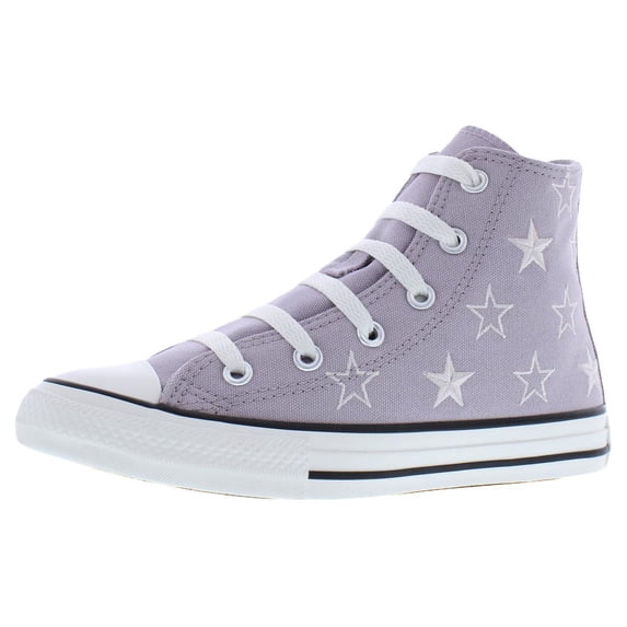Converse Chuck Taylor All Star High GS Girls Shoes Size 2, Color: Frozen Thistle/Shy Flamingo