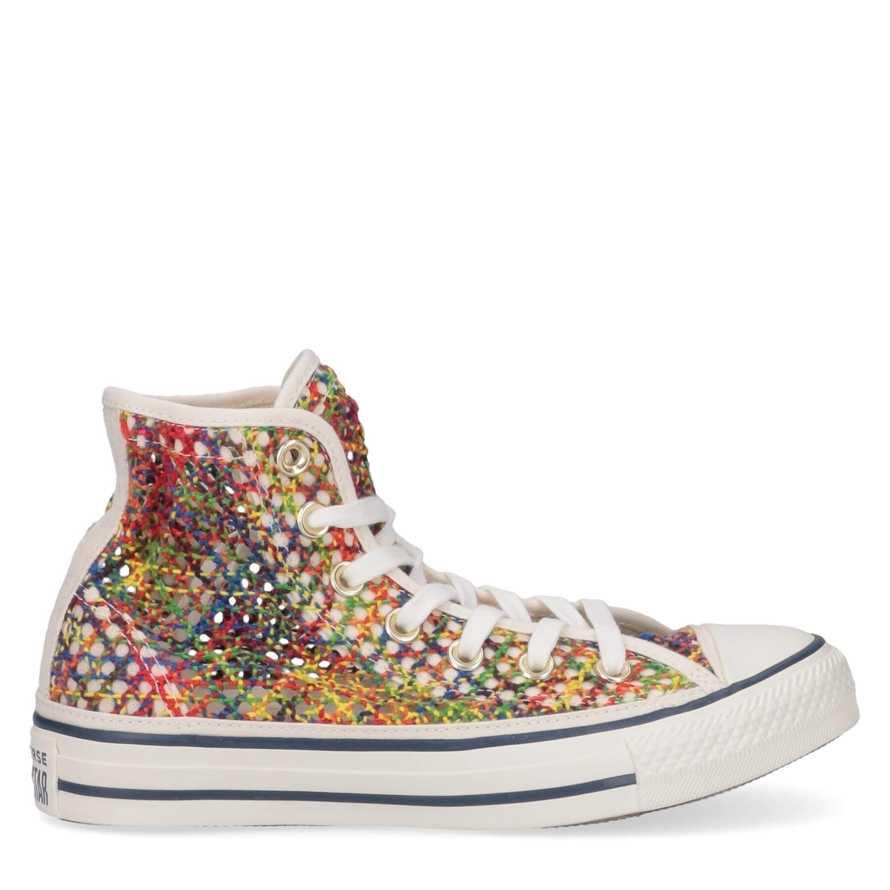 Chuck Taylor All Star Ladies Multicolor Canvas Knit Sneakers 8