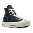 thumbnail image 1 of Converse Chuck Taylor All Star Lift Festival Women's Platform Shoes Color: Navy Size: 8, 1 of 4