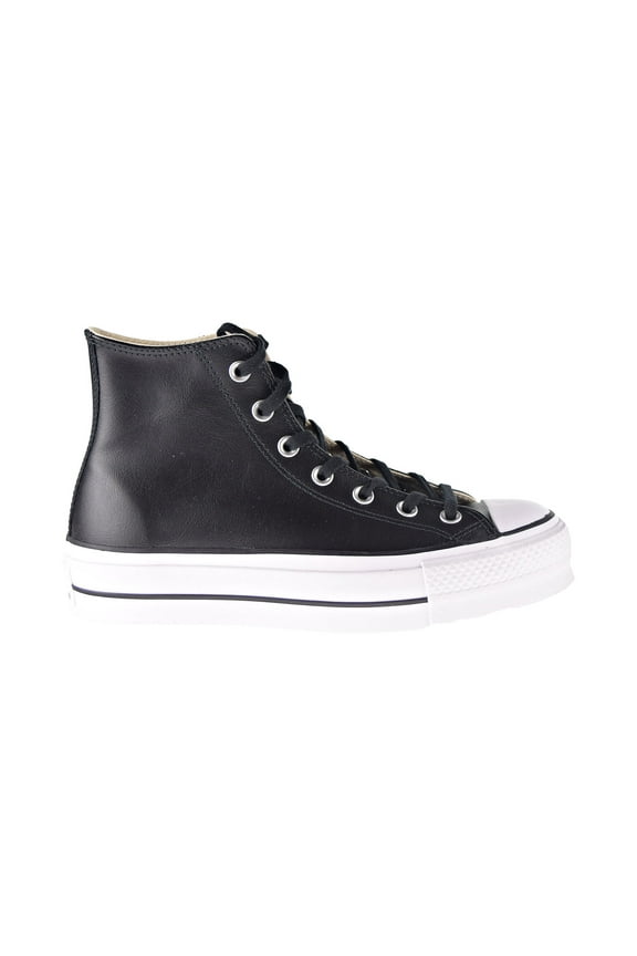 Women's Chuck Taylor All Star Lift Clean Sneaker, Black/Black/White, 6.5