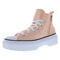 thumbnail image 1 of Converse Chuck Taylor All Star Lift Hi PS Girls Shoes Size 5, Color: Cheeky Coral/White/Black, 1 of 5