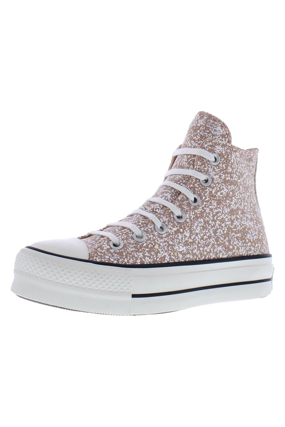 Chuck Taylor All Star Lift High Womens Shoes Size 5.5, Color: Dusty Cinder/Egret/Black
