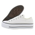 thumbnail image 1 of Converse Chuck Taylor All Star Lift OX Women's Platform Shoes Color: White Size: 7, 1 of 3