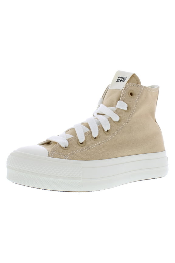 Chuck Taylor All Star Lift Platform Womens Shoes Size 9, Color: Epic Dune/Egret