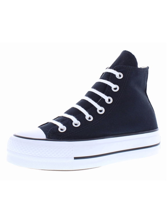Women's Chuck Taylor All Star Platform HI Training Shoes - Black/White