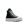 thumbnail image 1 of Converse Chuck Taylor All Star Lift Women's Platform High-Top Sneakers Color: Black White Size: 8, 1 of 4