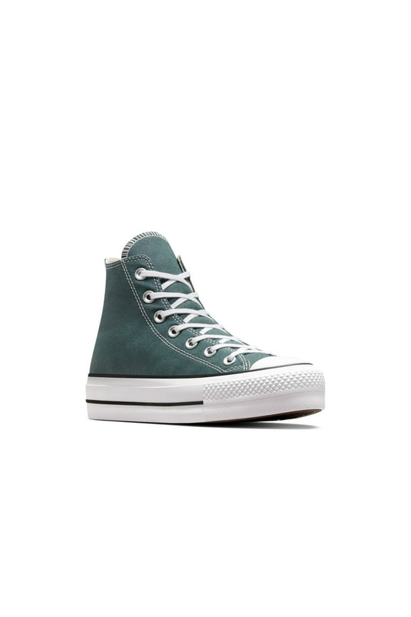 Chuck Taylor All Star Lift Women's Platform High-Top Sneakers Color: Green Size: 7.5