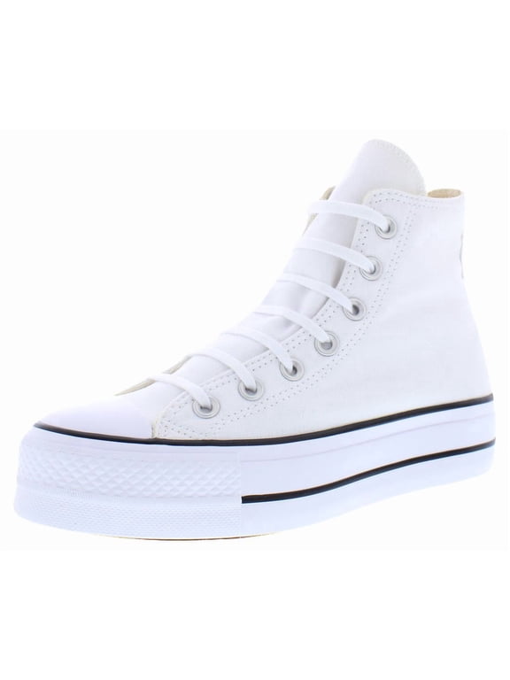Women's Chuck Taylor All Star Platform HI Training Shoes - White/Black