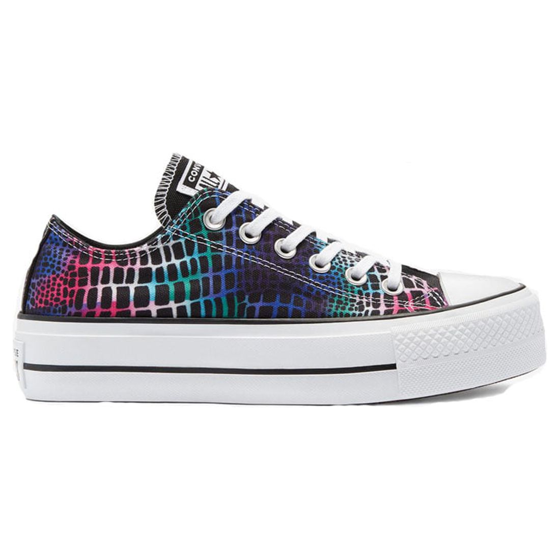 Converse Chuck Taylor All Star Low Top Women/Adult shoe size Women 9  Casual 570518C Black Hyper Pink White - image 1 of 8