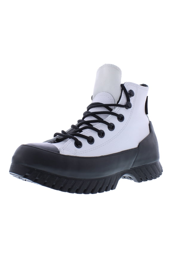 Chuck Taylor All Star Lugged 2.0 Hi Womens Shoes Size 6, Color: White/Black/Black