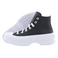 thumbnail image 1 of Converse Chuck Taylor All Star Lugged 2.0 Leather Hi Unisex Shoes Size 8, Color: Black/White, 1 of 4