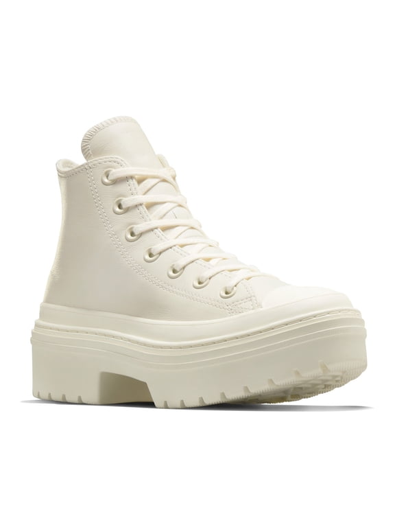 Chuck Taylor All Star Lugged Heel Women's Platform Shoes Color: Egret Size: 10