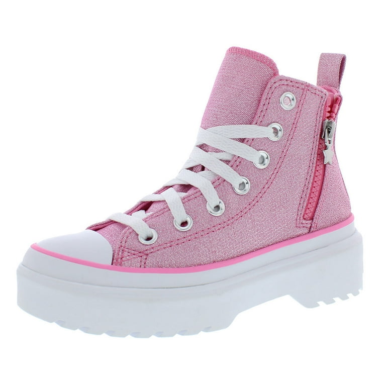 Converse Chuck Taylor All Star Lugged Lift Hi GS Girls Shoes Size 11 Color Oops Pink White Black Walmart
