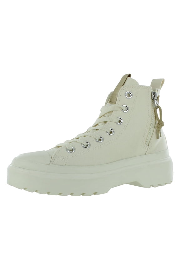 Chuck Taylor All Star Lugged Lift High GS Girls Shoes Size 6.5, Color: Egret/Nutty Granola/Egret
