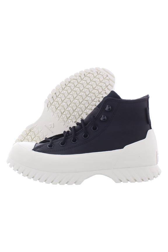 Chuck Taylor All Star Lugged Winter 2.0 Unisex Shoes, Color: Black/Bold Mandarin/Egret, 8.5 Women/6.5 Men