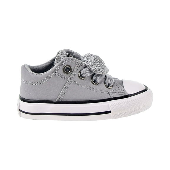 Converse Chuck Taylor All Star Maddie Glitter Leather Toddler Shoes Wolf Grey 762305c