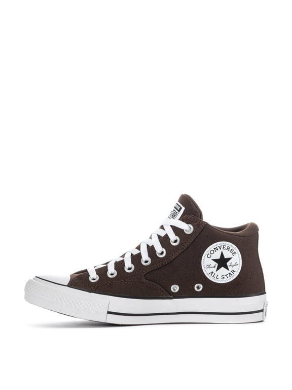 Unisex Chuck Taylor Malden Mid Street Canvas Sneaker - Lace up Closure Style - Brown White 13