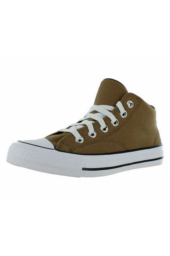 Chuck Taylor All Star Malden Street Mid GS Boys Shoes Size 5.5, Color: Hot Tea/Orange/White