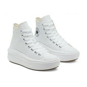 Converse Chuck Taylor All Star Move Hi 568498C Womens White Sneaker Shoes HS2013 6.5