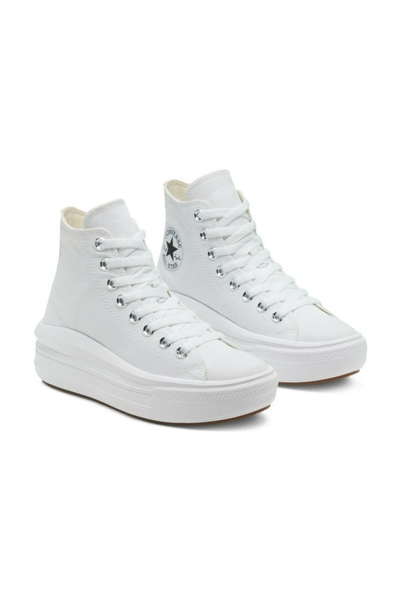 Chuck Taylor All Star Move Hi 568498C Womens White Sneaker Shoes HS2013 (7)