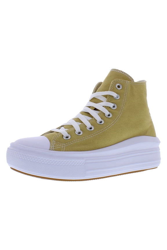 Chuck Taylor All Star Move High Womens Shoes Size 13, Color: Dunescape/White/White