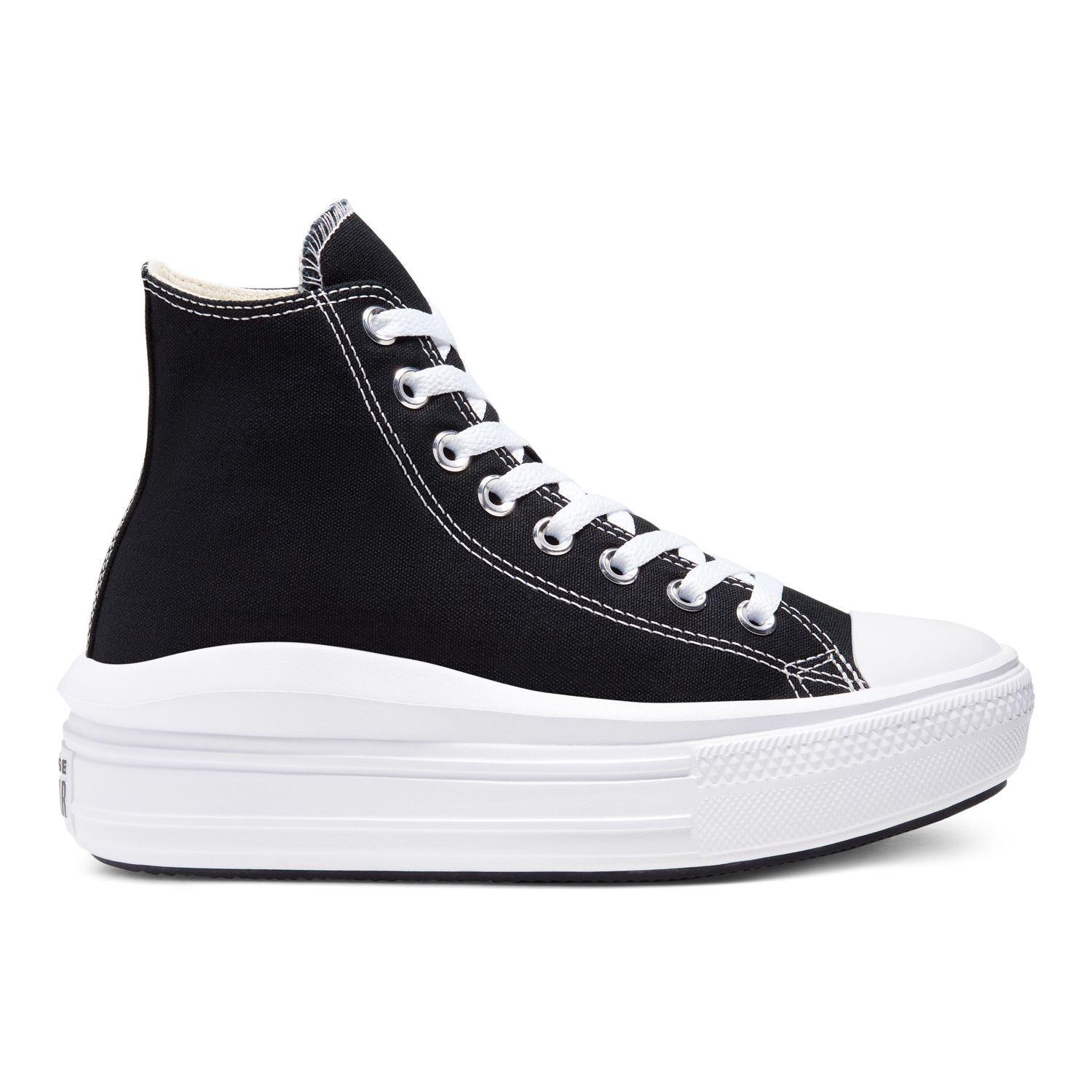 Converse Chuck Taylor All Star Move Women s High Top Platform Sneakers Color Black White Size 10.5 Walmart
