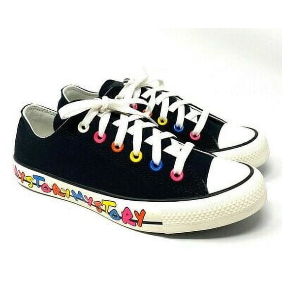 Converse Chuck Taylor All Star OX Black Canvas Low Top Sneakers Women's 170295F