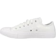 thumbnail image 1 of Converse Chuck Taylor All Star OX Kids' White Leather Shiny Sneakers 5.5, 1 of 3