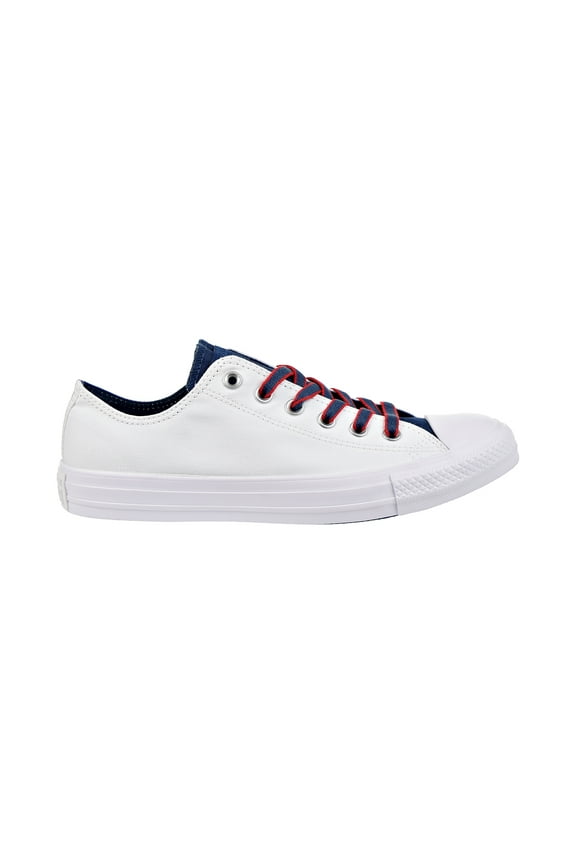Chuck Taylor All Star OX Mens Shoes White-Navy-Gym Red 160467c
