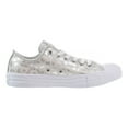 thumbnail image 1 of Converse Chuck Taylor All Star OX Women's Low Top Shoes White/Silver 555812c, 1 of 6