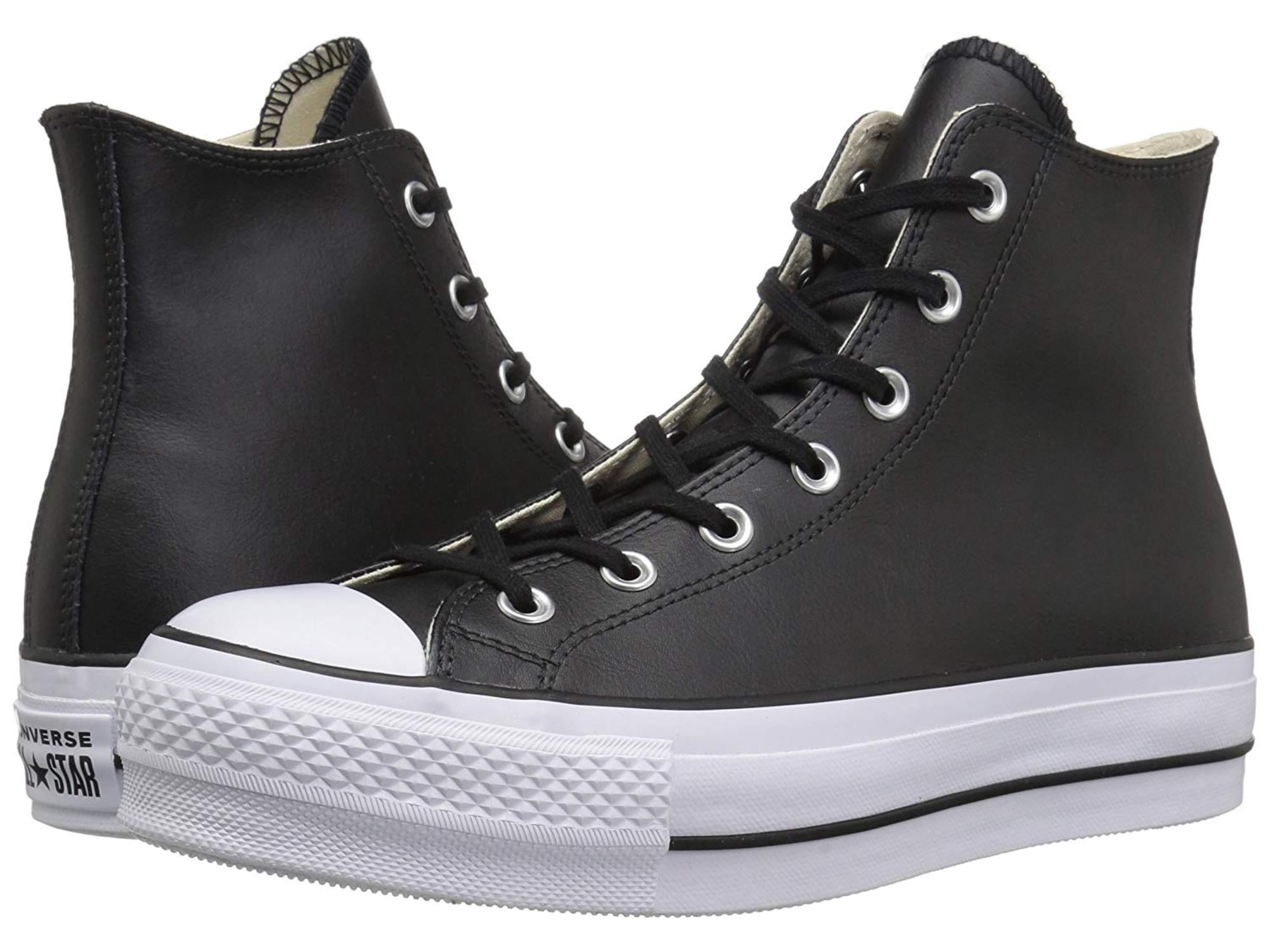 Chuck Taylor All Star Platform Leather High Top Women's Shoes Black 561675c