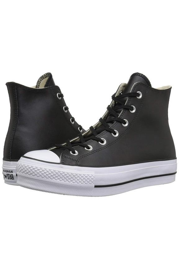 Chuck Taylor All Star Platform Leather High Top Women's Shoes Black 561675c
