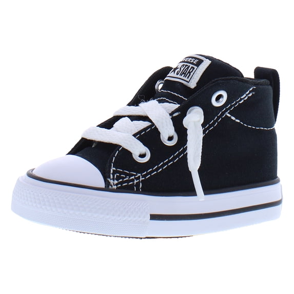 Converse Chuck Taylor All Star Street Mid Infant/Toddler Shoes Size 7, Color: Black/White/Black